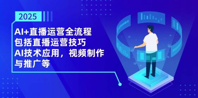 AI+直播运营全流程，包括直播运营技巧，AI技术应用，视频制作与推广等-AI创作学习-提示词应用-短视频玩法智汇云