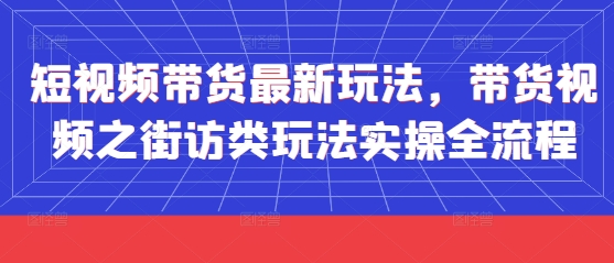右豹：短视频带货最新玩法，带货视频之街访类玩法实操全流程-AI创作学习-提示词应用-短视频玩法智汇云