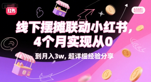 线下摆摊联动小红书，4 个月实现从 0 到月入3w，超详细经验分享-AI创作学习-提示词应用-短视频玩法智汇云