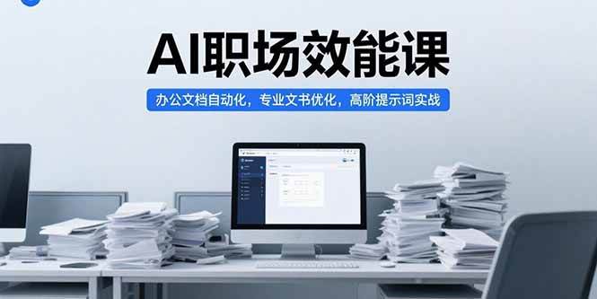 AI职场效能课，办公文档自动化，专业文书优化，高阶提示词实战-AI创作学习-提示词应用-短视频玩法智汇云