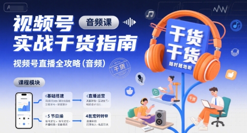 视频号实战干货指南，视频号直播全攻略（音频）-AI创作学习-提示词应用-短视频玩法智汇云