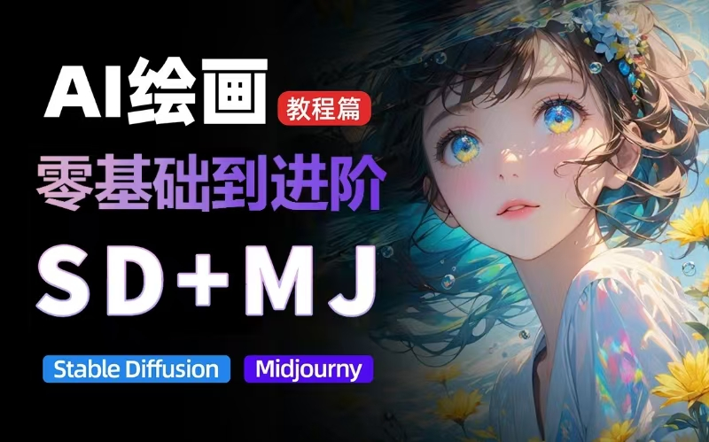 价值5000的AI 绘画教程,MJ和SD的全方面训练 价值5000的AI 绘画教程,MJ和SD的全方面训练